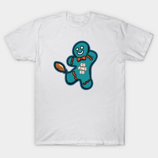 Miami Dolphins Gingerbread Man T-Shirt